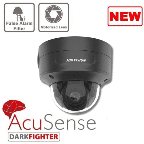 4MP Hikvision DS-2CD2746G2-IZS Acusense Darkfighter dome camera with IR Motorised, Black(offer)