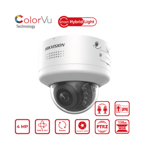 4MP Hikvision DS-2CD2747G2H-LIPTRZS2U/SL(2.8-12mm) Smart Hybrid Light ColorVu Motorised PTRZ IP Cam