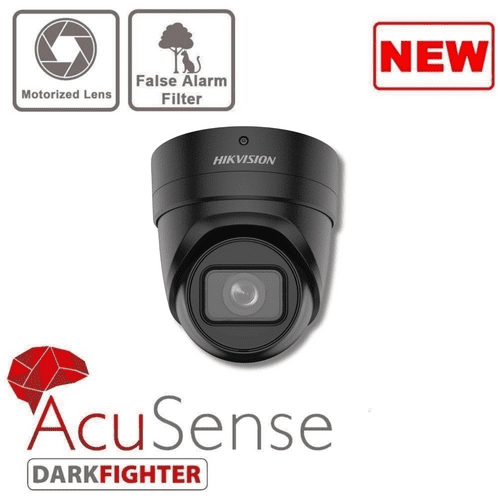 4MP Hikvision DS-2CD2H46G2-IZS/Black Acusense Motorised Varifocal Turret Network Camera