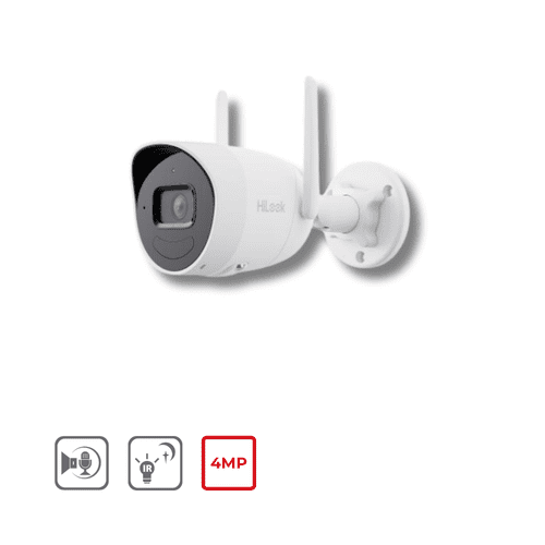 4MP Hilook By Hikivision IPC-B140HA-D/W(W) Outdoor Wi-Fi Fixed Bullet Network Camera