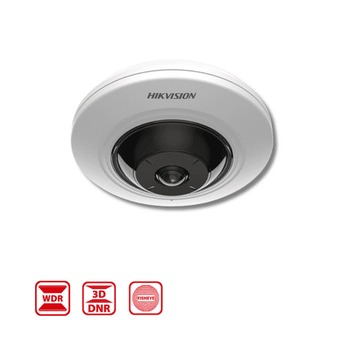 5MP Hikvision DS-2CD2955G0-ISU(1.05MM) Fixed Lens Pro Series Fixed Fisheye IP Camera, WDR