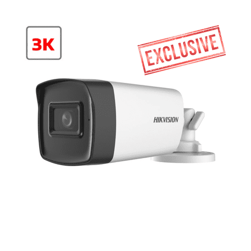 5MP Hikvision DS-2CE17H0T-IT3FS(2.8mm) fixed lens EXIR Bullet camera with audio (Offer)