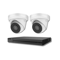 5MP HiLook by Hikvision IPC-T250H-MU Metal Base Built-In Mic 2 Camera & 4 Channel NVR Kit (Offer)