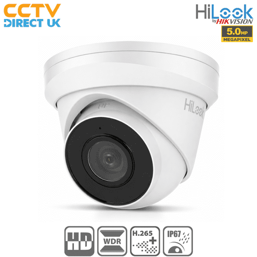 5MP IPC-T250H-MU HiLook by Hikvision 5MP IP Turret with Metal Base Built In Mic & PoE - 2.8mm(Offer)