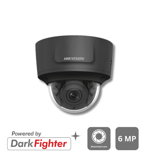 6MP Hikvision DS-2CD2765G0-IZS IR Motorised Varifocal Dome Network Camera (Black)