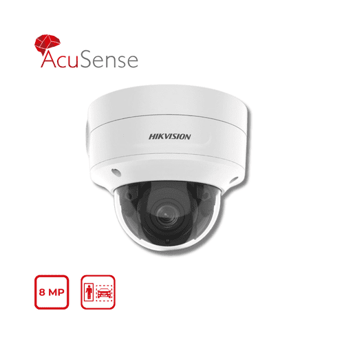 6MP Hikvision DS-2CD2766G2-IZS(2.8-12MM)(C) AcuSense Motorised Varifocal Dome IP Camera