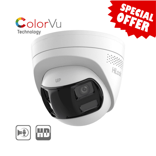 6MP Hilook IPC-T260HAD-LUF/SL Dual Lens Wide Angle Smart Hybrid Light Fixed Turret IP Camera (Offer)