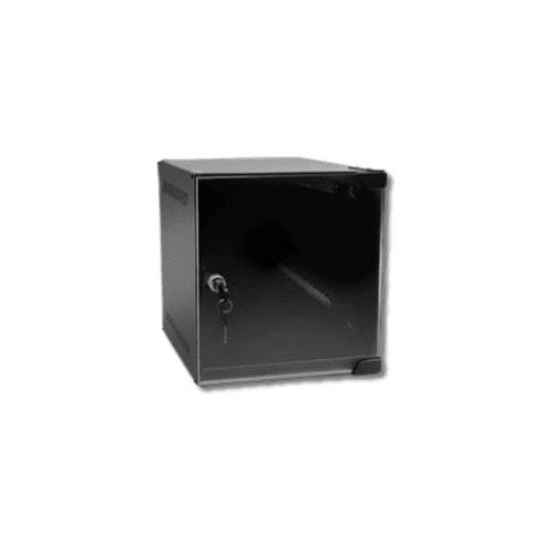 6U 310mm Deep 10" Wall Cabinet (W280xD310)-Black - Flatpack