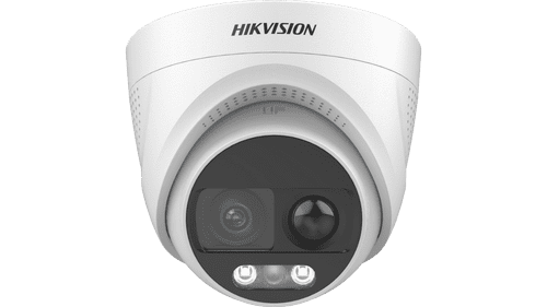 8MP 4K Hikvision DS-2CE72UF3T-PIRXO ColorVu PIR Siren Fixed Turret TVI Camera