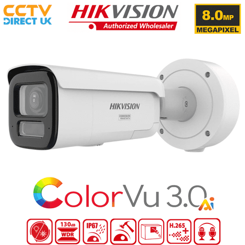 8MP Hikvision DS-2CD2687G3-LIZS2UY/SL Smart Hybrid ColorVu Motorized Varifocal Bullet IP Cam