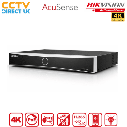8MP Hikvision DS-7604nxi-k1/4p Pro Series 4-Channel 4K 1U 1 SATA 4-PoE In-Out NVR
