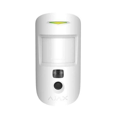 Ajax 36491.120.WH1 MotionCam PhoD WIreless PIR Motion Detector, 12m, White