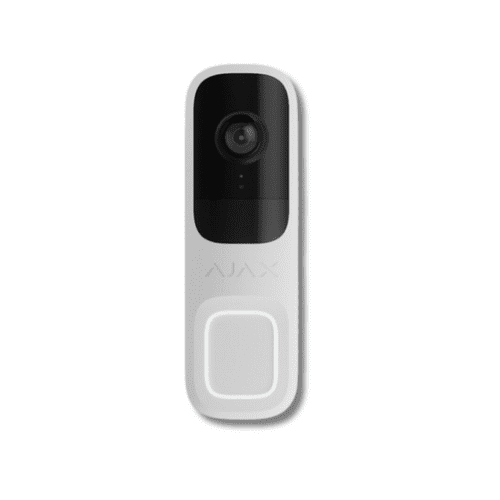 Ajax 66390.125.WH1 4MP Video Doorbell with Built-in AI, White