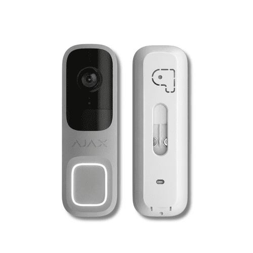 Ajax DoorBell 66393.125.GR1 4MP AI PIR Video Doorbell Grey