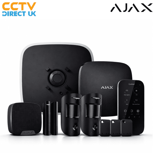 Ajax Kit 3 Cam DD House with KPT Superior 8PD Black (75938.212.BL1) Wireless Security Alarm System