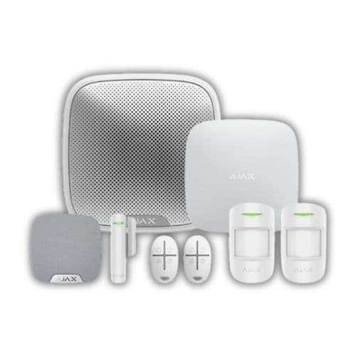 Ajax Kit 3 Hub 2 White Wireless Alarm Kit | 35649.115.WH1