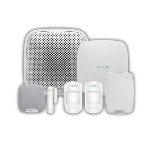 Ajax Kit 5 Hub 2 White Wireless Alarm Kit | 35655.118.WH1