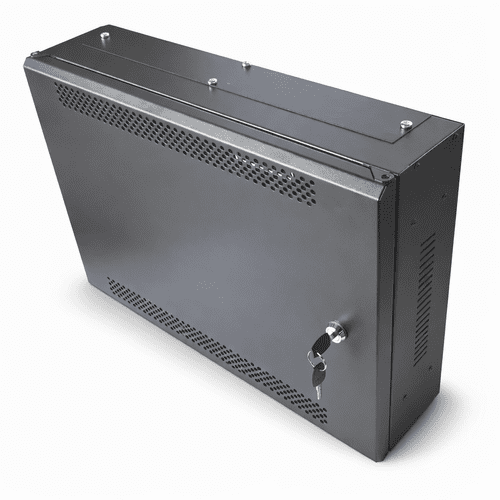 CAB-2U-400mm 2U Adjustable Low Profile Vertical Wall Mount Network / Server Cabinet