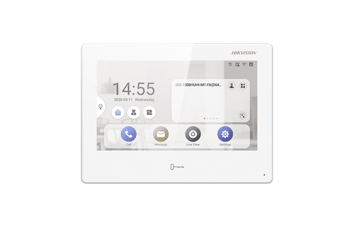 DS-KH9310-WTE1 White Hikvision 7 Indoor Android Station IP Intercom