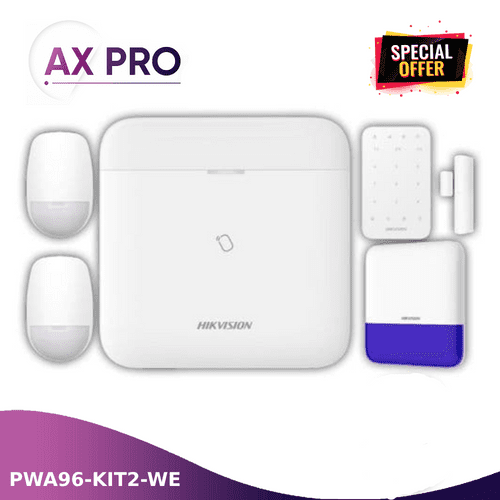DS-PWA96-KIT2-WE - AXPRO-M-BUNDLE3 - Ax Pro 2x PIR 1x Door Contact 1x External Siren  1x Keypad