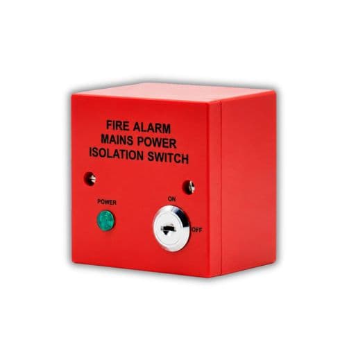 Haydon HAY-FIRE-ISO Fire Alarm Mains Isolation Switch with Keyswitch  BS 5839-1 Compliant