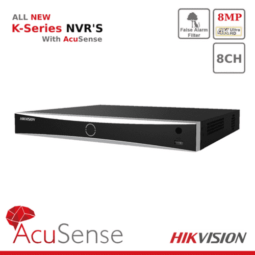 Hikvision 12MP DS-7608NXI-K2/8P AcuSense Series NVR 8 Channel NVR
