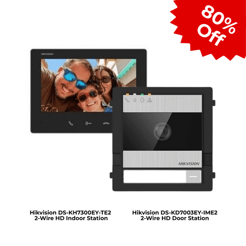 Hikvision 2-Wire HD Door Station Kit (DS-KD7003EY-IME2, DS-KH7300EY-TE2) (Offer)