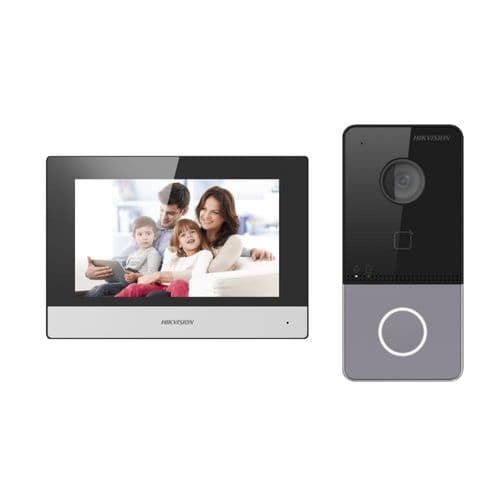 Hikvision 2MP DS-KIS603-P (C) Video Intercom Kit HD IP POE Bundle Complete Video two Way Audio Kit
