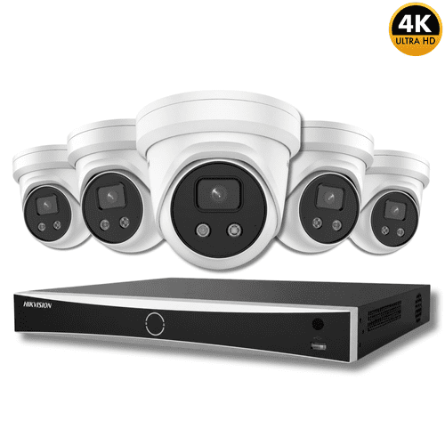 Hikvision 5 Camera 8MP 2.8mm AcuSense IP CCTV Kit – DS-2CD2386G2-IU + DS-7608NXI-K2/8P