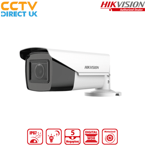Hikvision 5 MP PoC Motorized Varifocal Bullet Camera DS-2CE19H0T-IT3ZE | Outdoor Security (Offer)