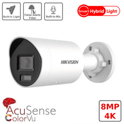 Hikvision 8MP DS-2CD2087G2H-LIU Smart Hybrid ColorVu and IR Acusense Mini Bullet (Offer)