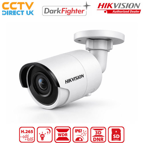 Hikvision DS-2CD2025FWD-I 2MP (6mm) Bullet IP Camera | DarkFighter, H.265+ IP67 Outdoor CCTV (Offer)