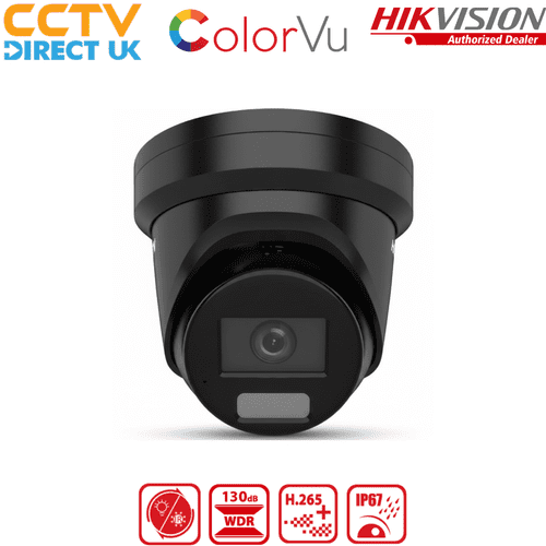 Hikvision DS-2CD2347G2H-LIU 4MP Smart Hybrid Light ColorVu Network Camera (Black)