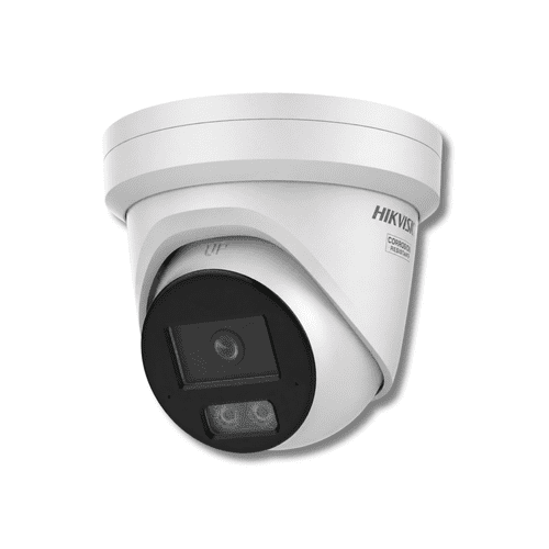 Hikvision DS-2CD2347G3-LI2UY 4MP 4mm ColorVu Smart Hybrid Light Turret Camera - White (Sale)