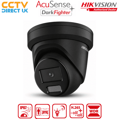 Hikvision DS-2CD2386G2H-IU 8MP 4K AcuSense Turret Camera with Built-in Microphone