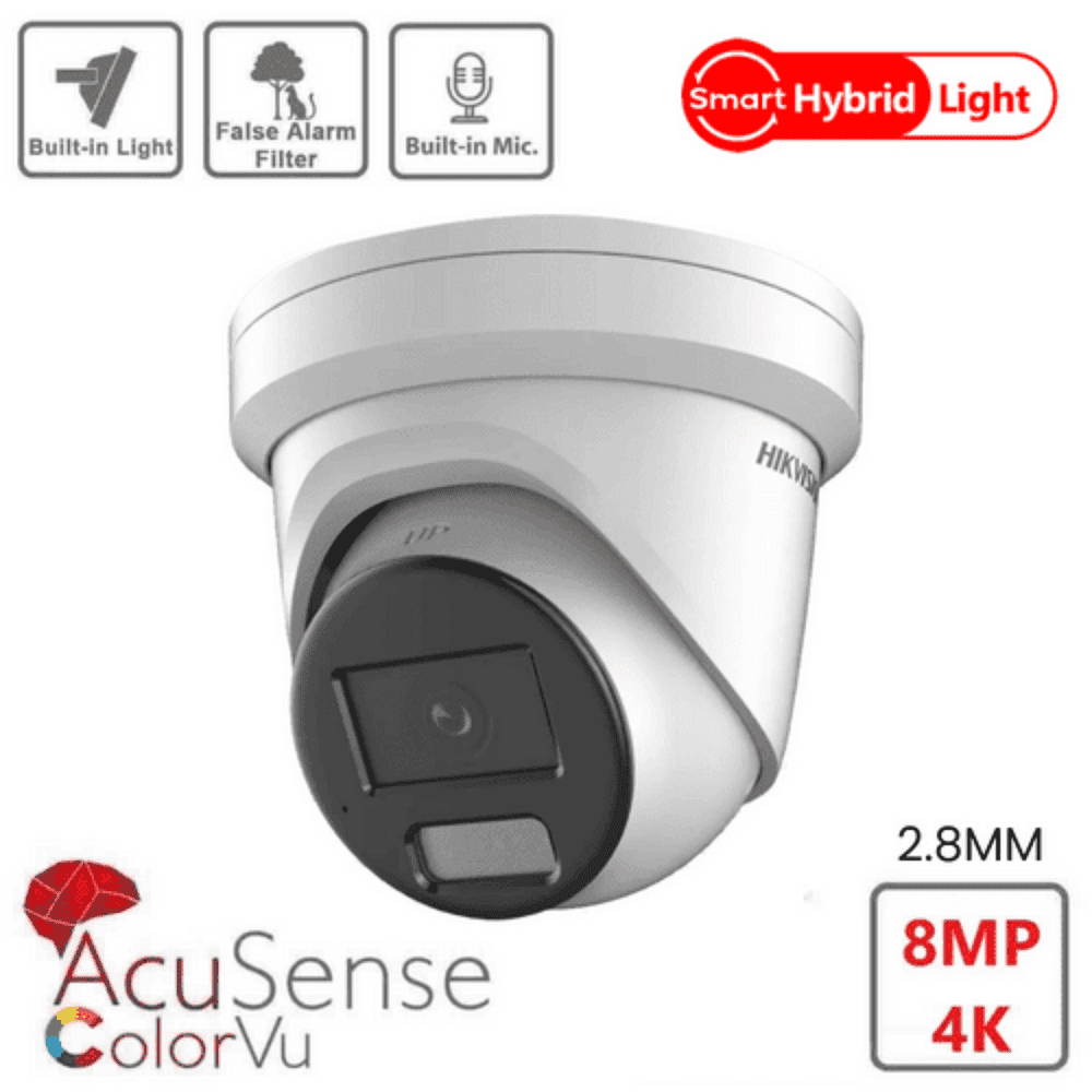 Hikvision DS-2CD2387G2H-LIU 8MP 4K Smart Hybrid ColorVu and IR