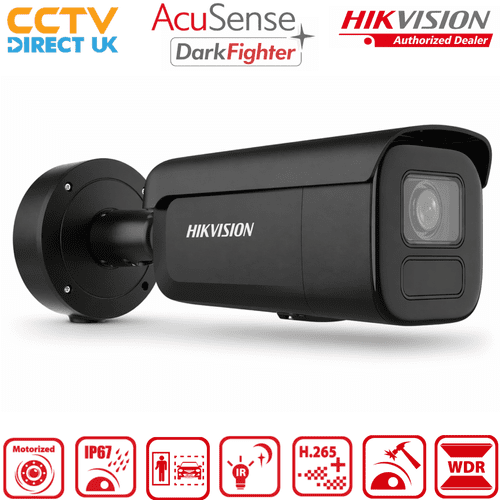 Hikvision DS-2CD2686G2H-IZS 8MP 4K AcuSense Bullet Camera | Varifocal Lens, DarkFighter, 60m IR,IP67