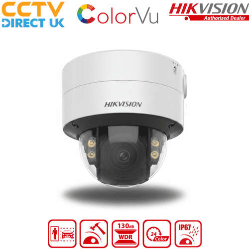 Hikvision DS-2CD2747G2-LZS(C) 4MP ColorVu Motorized Varifocal Dome Network Camera