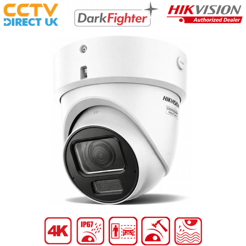 Hikvision DS-2CD2H86G2H-IZSY 8MP DarkFighter IP Camera – Motorised Lens, AI Detection
