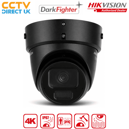 Hikvision DS-2CD2H86G2H-IZSY 8MP DarkFighter IP Camera – Motorised Lens, AI Detection(Black)
