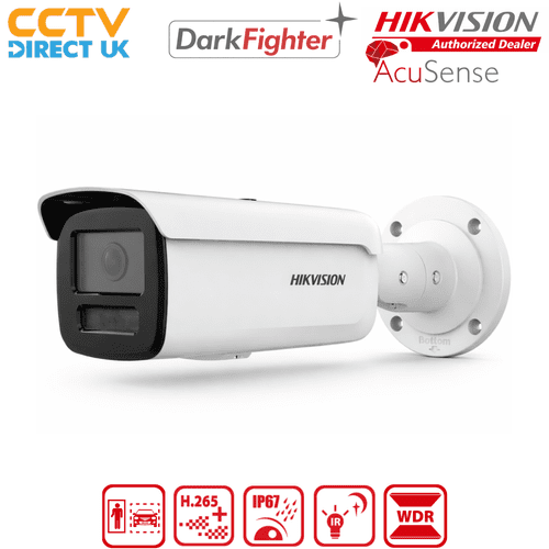 Hikvision DS-2CD2T26G2-4I 2MP (6mm) AcuSense IP Bullet Camera with 80m IR – Pro Series