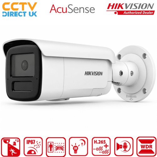 Hikvision DS-2CD2T46G2H-IS2U/SL 4MP AcuSense Bullet Camera with Strobe & Siren