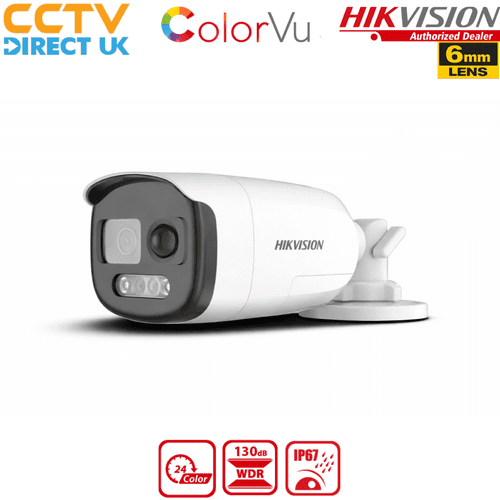 Hikvision DS-2CE12DFT-PIRXOF 2MP ColorVu PIR Siren Turbo-HD Bullet Camera(6MM)(Offer)
