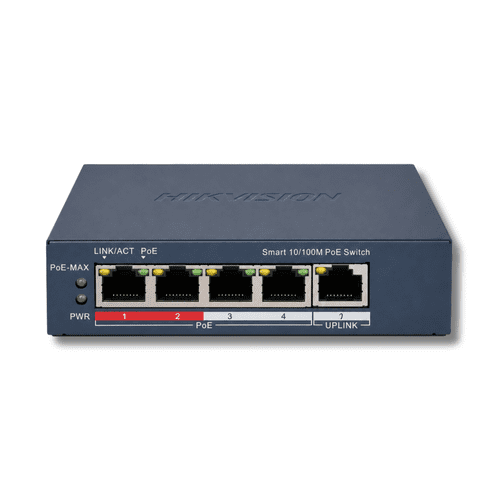 Hikvision DS-3E1105P-EI V2 4-Port Fast Ethernet Smart Managed PoE Switch