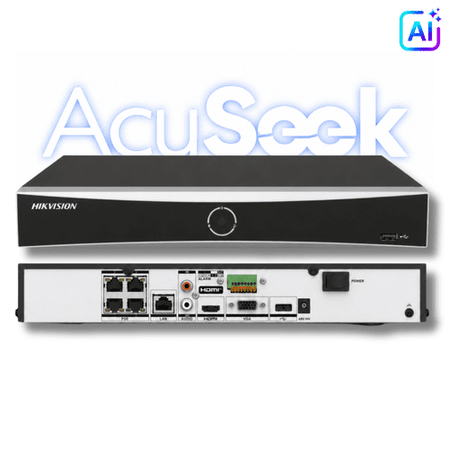 Hikvision DS-7604NXI-K1/4P/VPro 4-Channel PoE AcuSense 4K NVR with AcuSeek & AcuSearch