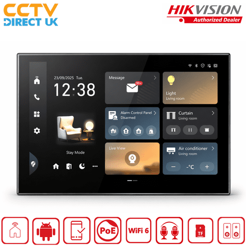 Hikvision DS-KC9570-WTE1/S 10.1 Smart Control Panel | Android IP Intercom & Home Automation Hub