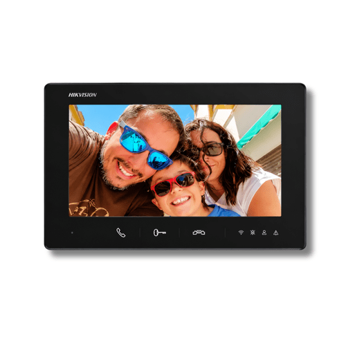 Hikvision DS-KH7300EY-WTE2 7" 2-Wire HD Wi-Fi Video Intercom Indoor Station - Black