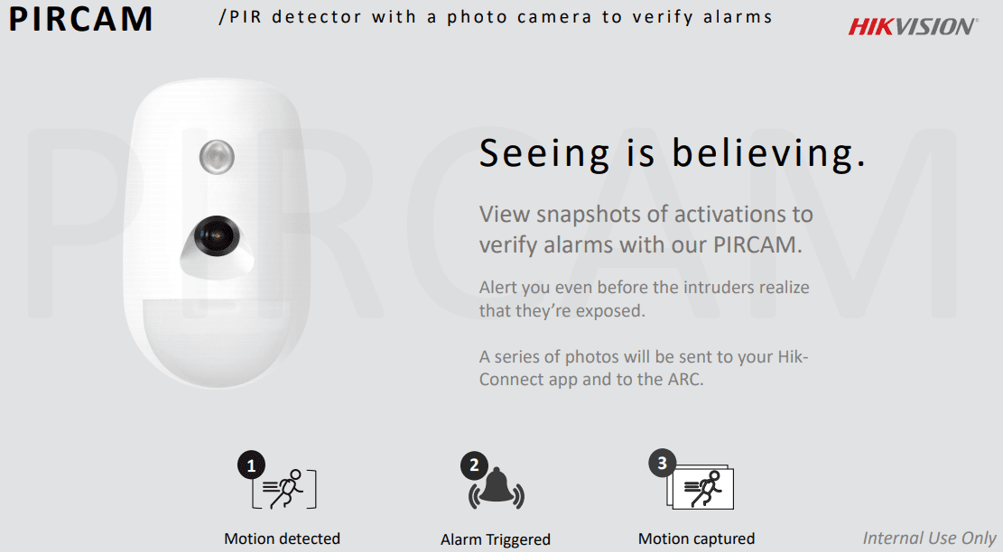 Hikvision DS-PDPC12P-EG2-WE AX PRO Series Wireless PIRCAM Detector