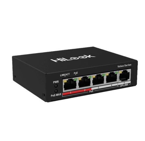 Hikvision Hilook 4 Port Fast Ethernet Unmanaged POE Switch NS-0105P-35 (B)