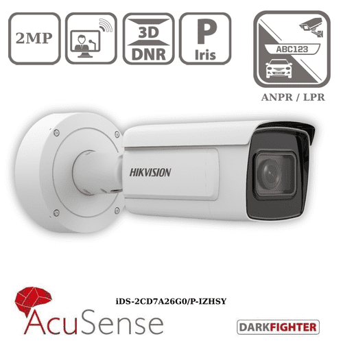 HIKVISION IDS-2CD7A26G0/P-IZHSY(8-32MM) 2MP ANPR / LPR Motorised Varifocal Bullet Network Camera